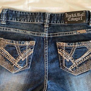 NEW - Women's Rock & Roll Cowgirl Jeans, Size 6, Mid-Rise, Straight Leg, Bootcut